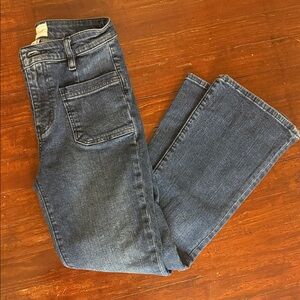 Frame Denim Dark Blue Straight Leg Jeans